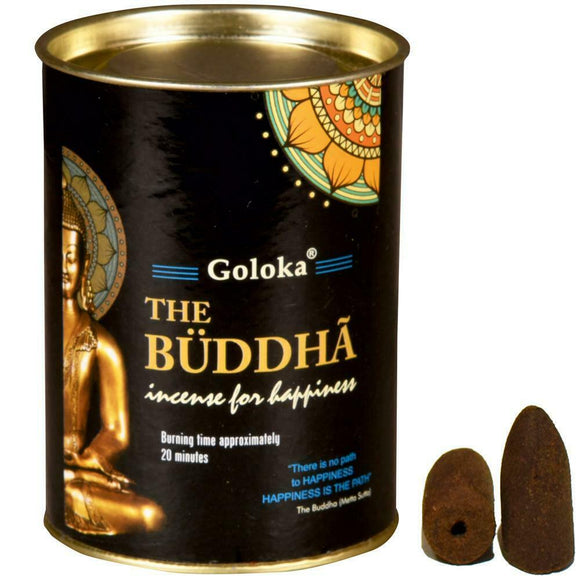 Goloka The Buddha 24 Backflow Incense Cones