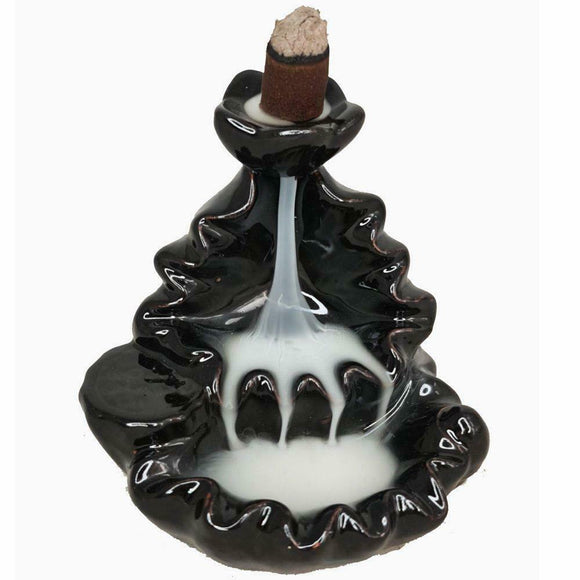 Mountain Waterfall Ceramic Backflow Cone Incense Holder