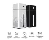 LED Cube Air Humidifier Aroma Diffuser Essential Oil Ultrasonic Purifier - White