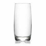 Set of 6 Clear Glass Tumbler Hi Ball Water Drinking Glasses Drink 390ml