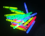 4x Glow in the Dark Sticks Tube Hook Glowsticks Lanyard Fun Party Decor 10cm