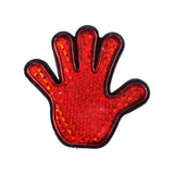 4x Adhesive Reflectors Left & Right Hand Automative  4cm x 4.3cm - Red