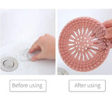 1pc Disposable Bathroom Drain Hair Catcher Bath Stopper Filter Shower Cover Grey
