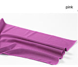 2x Instant Cooling Towel Ice Cold Cycling Jogging Gym Outdoor Chilly Cool - Pink
