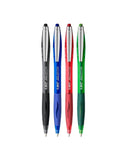 4x BIC Atlantis Retractable Ballpoint Original Medium Blue Black Red Green Set