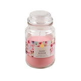 2 pcs Candles Scented  Cherry Blossom in Glass Jar with Lid Decor