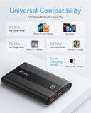 20W Mini Power Bank 10000Mah USB C Ultra-Slim Portable Charger PD QC3.0 Fast