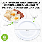 6pcs Melamine Plate Round Home Master Lightweight Chip Scratch Resistant 25cm