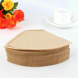 100pcs Coffee Filter Paper Sector Filter Paper Filter Bowl Filter Paper Sector Coffee Filter Paper