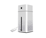 LED Cube Air Humidifier Aroma Diffuser Essential Oil Ultrasonic Purifier - White