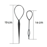 4pcs Set Hair Styling Tool Topsy Tail Ponytail Maker Braid Ladies Girl Clip Loop