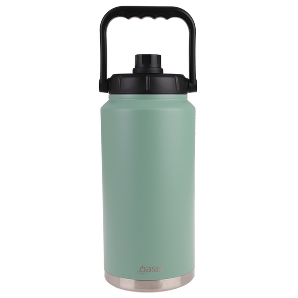Oasis Double Wall Vacuum Insulated W/ Handle Stainless Steel Bottle 3.8L Green