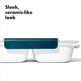 OXO Prep & Go Divided Container 900ml 4.1 Cups 27 x 18 x 6 cm White