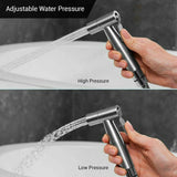 Stainless Steel Handheld Toilet Spray Shower Diverter Silver