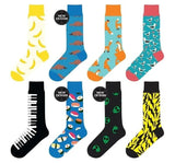 1 Pair Novelty Fun Socks Happy Sox Crazy Crew Socks Assorted