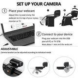 1080P Webcam Full HD USB 2.0 For PC Desktop Laptop Web Camera with Microphone