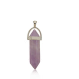 Gemstone Pendant Necklace Natural Quartz Crystal Point Chakra Healing Amethyst