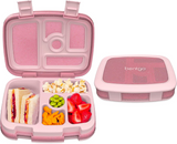 Bentgo Kids Lunch Box With Compartment Bento-Style Leak-Proof Glitter Pink
