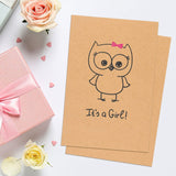 20x Blank Flat Cards Thick Card Stock 300gsm Handmake Paper 100*148mm - White