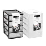 4 Layers Drawer Plastic Desktop Cabinet Storage Organiser Office Stationery Asst