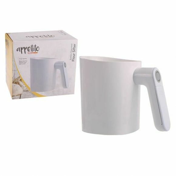 Appetito Battery Operated 4 Cup Flour Sifter