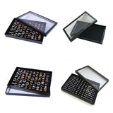 100x Slot Jewelry Ring Earring Storage Box Display Organizer Case Tray Holder