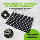 1pc Anti Fatigue Rubber Mat Home Master Wet Or Dry - 59cm x 40cm