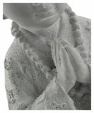 Baby Buddha Cement Candle Holder W/ White T Lite Candle