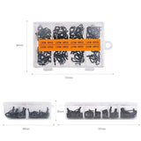 80 PCS Set Fishing Rod Guide Tackle Tip Repair Box Eyes Rings DIY Stainless Kit