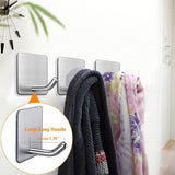 Heavy Duty Adhesive Towel Hooks Stick on Towel Holder Wall Hangers Water