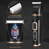 Pet Grooming Clipper Dog Clippers 3-Speed Low Noise Rechargeable Cordless Black