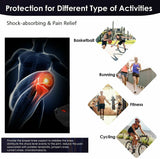 1 pair Knee Strap Patella Jumper Gel Runner Tennis Sports Brace Support Red