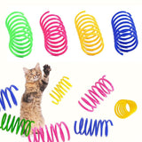 12x Cat Kitten Spring Bouncy Toy Plastic Training Toys Teasing Playing Cat Toy