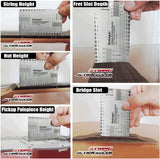 Guitar String Action Ruler Guitar Accessories Gauge Bass Mandolin Luthier Tools