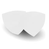 1 pair Triangle Sponge Padding Inserts Bra Pads Removable Bikini Enhancers White