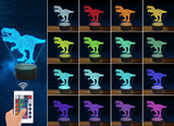 3D Acrylic LED Dinosaur Night Light 16 Colors Lighting Table Bedside Lamp