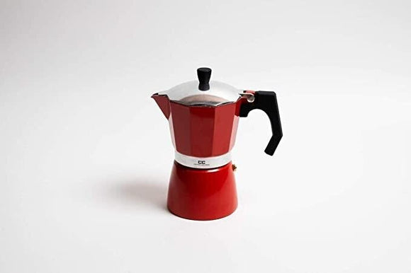 Coffee Culture Italian Stove Top Coffee Espresso Maker Percolator 9 cup Red