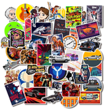 50pcs Back To The Future Movie Vinyl Decal Waterproof Stickers Laptop iPhone