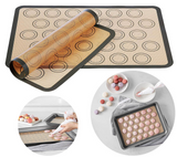 30 Cavities Macaron Baking Mat Non Stick Silicone Cake Macaroon Mould Pad Sheet
