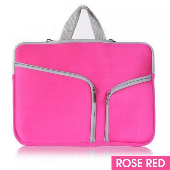 Laptop Sleeve Case Carry Bag for Macbook Pro/Air Dell Sony 15 inch -Pink