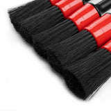 5pcs Car Detailing Cleaning Brush Set Kit For Dashboard Crevice Engine Wheel Air