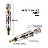 4x Bicycle Presta Valve Core  Tubed or Tubeless Bike Inner Stem Cores