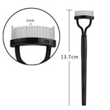 2x Eyelash Comb Lash Separator Mascara Lift Curl Metal Brush Beauty Makeup Tool