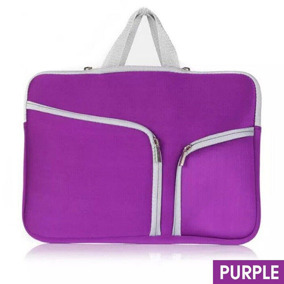 Laptop Sleeve Case Carry Bag for Macbook Pro/Air Dell Sony 15 inch -Purple
