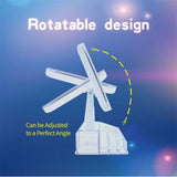 LED Foldable Vanity Mirror Multiple Magnifications White Design Rotatable