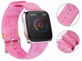 Fitbit Versa/2/Lite Replacement Band Fabric Watch Sports Strap Wristband Pink