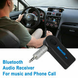 Wireless Bluetooth 3.5mm AUX Audio Music Receiver Stereo Home Car Adapter