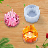 Clear Resin Candle Holder Molds Silicone Candlestick Mould Epoxy Casting Mold