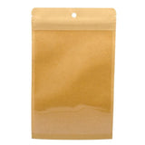 12pcs Resealable Kraft Paper Bags Resealable Bag Heat Pouches - 15x24.5cm