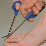 1x Easy Grip Toenail Scissors Clipper Long Reach Toe Nail Trimmer Cuticle Cutter